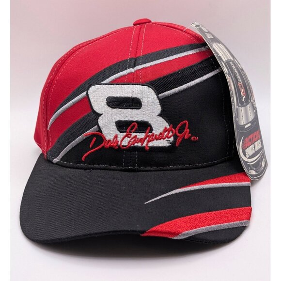 Vintage Dale Earnhardt Jr. #8 NASCAR Hat Cap VTG Bud Budweiser Chase NEW NWT 90s - Picture 2 of 5